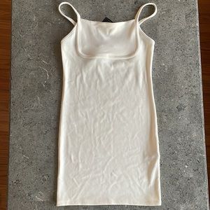 Forever 21 Cream Body Con Dress